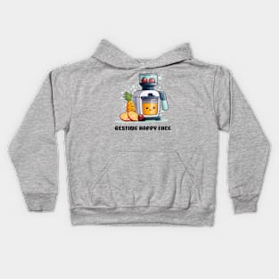 Fruit Juicer Resting Happy Face Funny Healthy Novelty Kids Hoodie